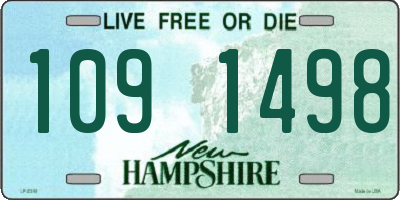 NH license plate 1091498