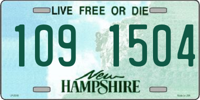 NH license plate 1091504