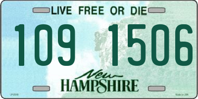 NH license plate 1091506