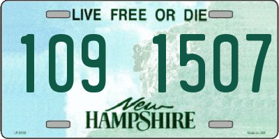 NH license plate 1091507