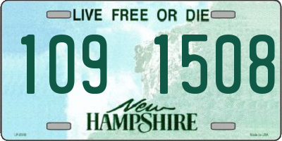 NH license plate 1091508