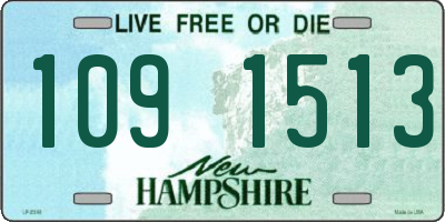 NH license plate 1091513
