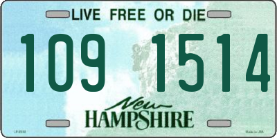 NH license plate 1091514
