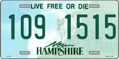 NH license plate 1091515