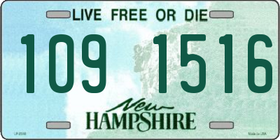 NH license plate 1091516