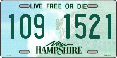 NH license plate 1091521