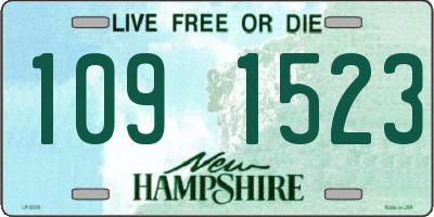 NH license plate 1091523