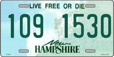 NH license plate 1091530