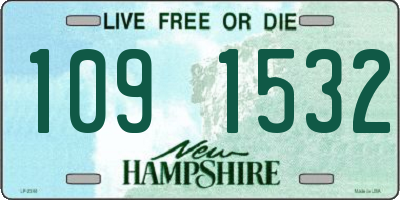 NH license plate 1091532