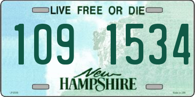 NH license plate 1091534