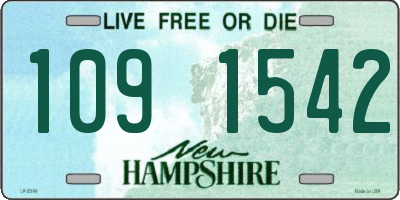 NH license plate 1091542