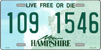 NH license plate 1091546