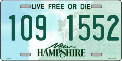 NH license plate 1091552