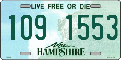 NH license plate 1091553