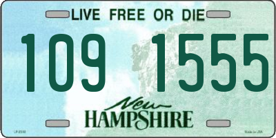 NH license plate 1091555
