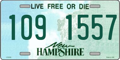 NH license plate 1091557