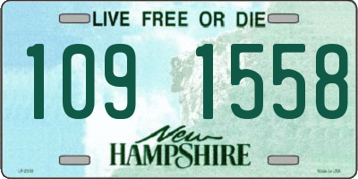 NH license plate 1091558
