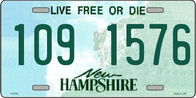 NH license plate 1091576