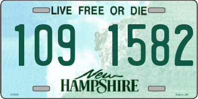 NH license plate 1091582