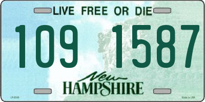 NH license plate 1091587