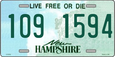 NH license plate 1091594