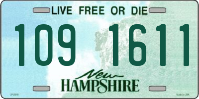 NH license plate 1091611