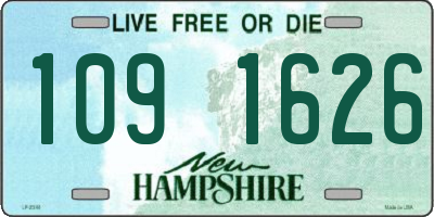 NH license plate 1091626