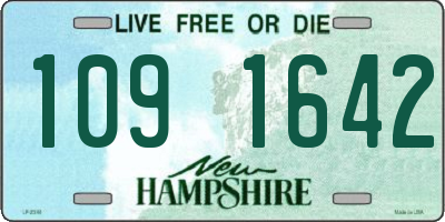 NH license plate 1091642