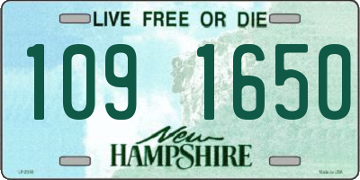 NH license plate 1091650