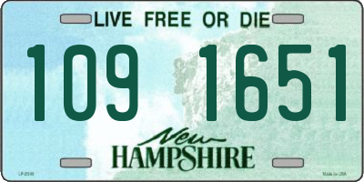 NH license plate 1091651