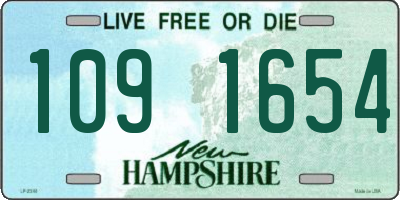 NH license plate 1091654