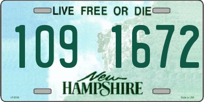 NH license plate 1091672