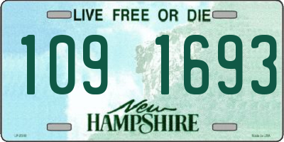 NH license plate 1091693