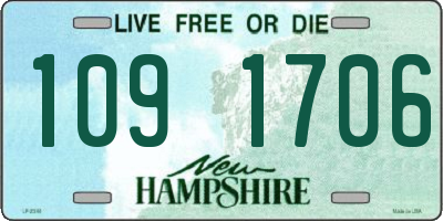 NH license plate 1091706
