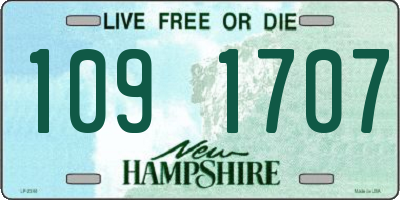 NH license plate 1091707