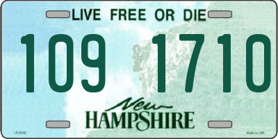 NH license plate 1091710
