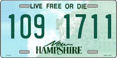 NH license plate 1091711