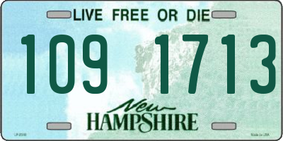 NH license plate 1091713