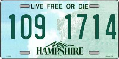 NH license plate 1091714