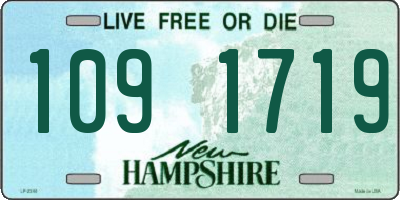 NH license plate 1091719