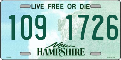 NH license plate 1091726