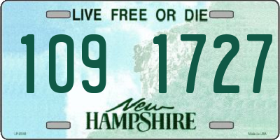 NH license plate 1091727