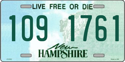 NH license plate 1091761