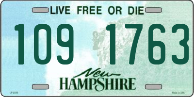 NH license plate 1091763