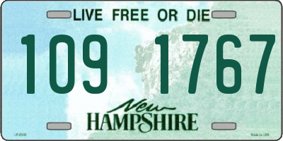 NH license plate 1091767