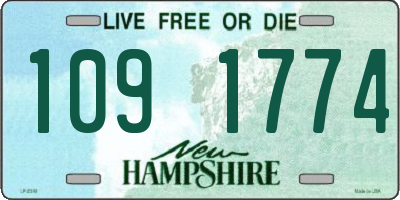 NH license plate 1091774