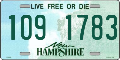 NH license plate 1091783