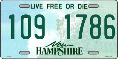 NH license plate 1091786