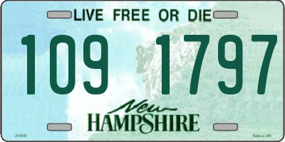 NH license plate 1091797