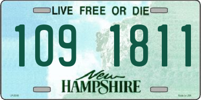 NH license plate 1091811